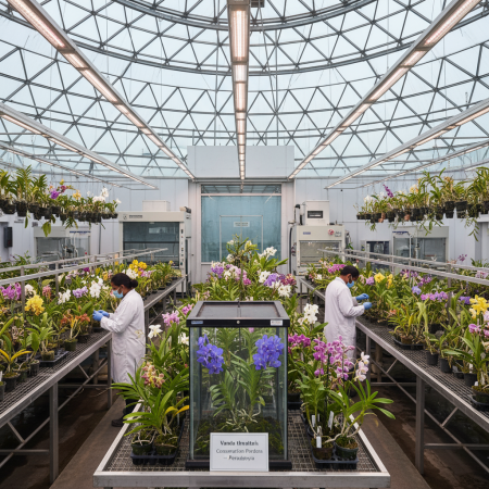 Royal Botanic Gardens Peradeniya - Orchideen-Konservierung