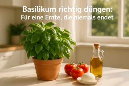 Basilikum düngen: Anleitung für reiche, dauerhafte Ernte